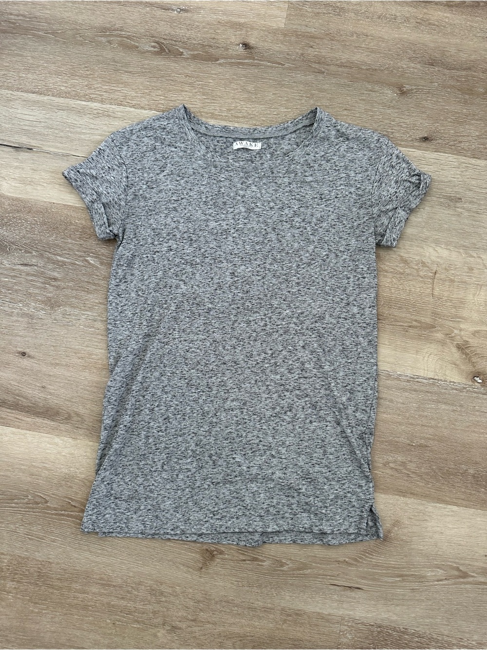 Awake Gray Marled Crewneck Tee